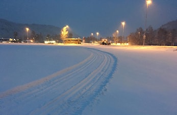 Oppkjørte skiløyper på Nyplass stadion og i lysløypa