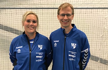 Maria O. Skretting og Toralf Grimestad har ansvar for damelaget i 4. div og U20 kommende sesong.