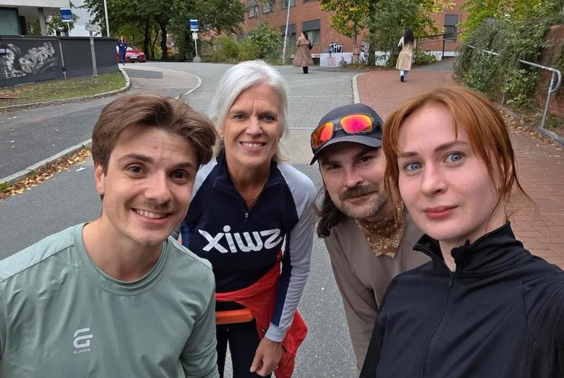 Løpegruppens første etappe