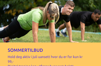 Sommertilbud på digital trening