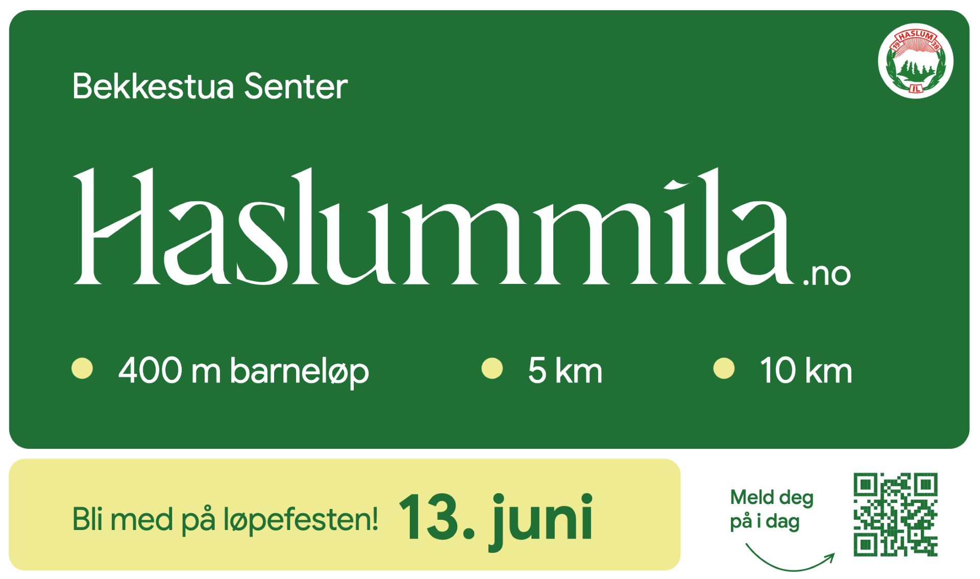 Rabattkode Haslummila 13.juni 2026 - 20% for Norconsult