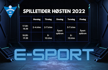 Program for KICK OFF E-sport