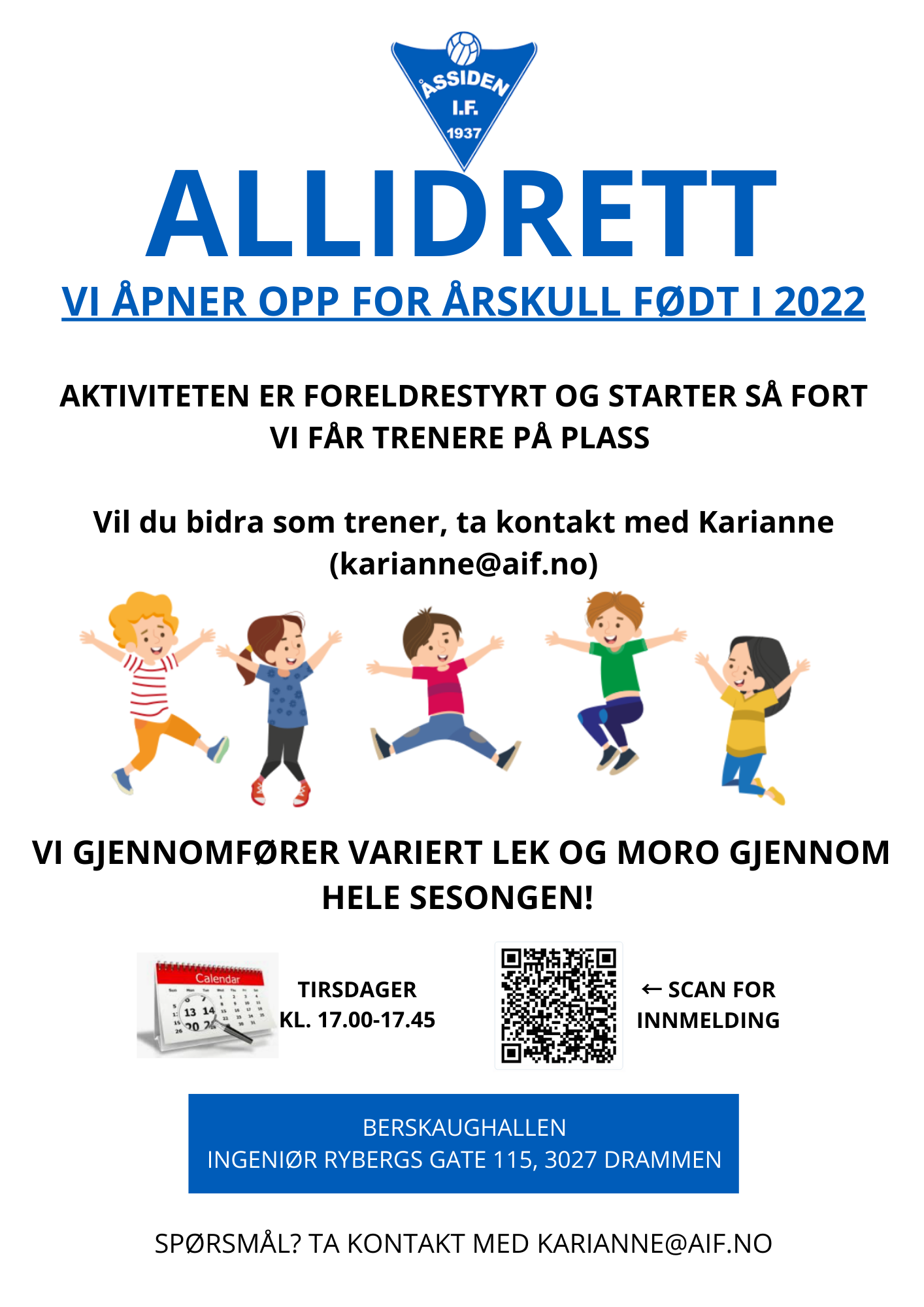 Nytt allidrettstilbud for årskull 2022