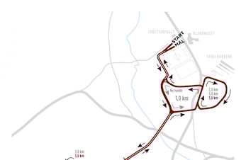 KM rulleski 23. september Evje Rulleski løype.