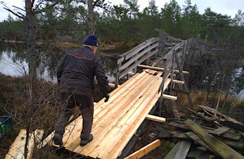 Restaurering av Rassevetebrua.