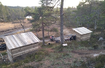 Gapahukene ved Lavvoen tar form.