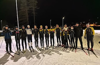 Sesongens første fellestrening på snø
