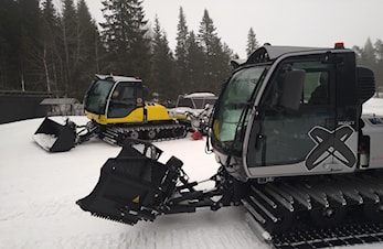 Demo av løypemaskiner på Høgås
