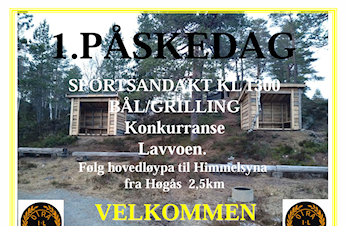 Sportsandakt 1. Påskedag ved Lavvoen