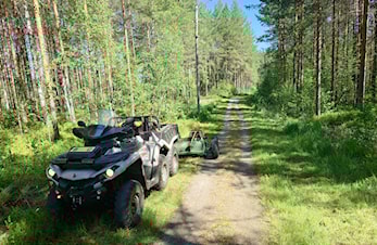 Sommervedlikehold i Evje Lysløype