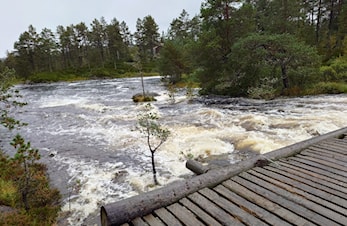 Mye nedbør de siste uken