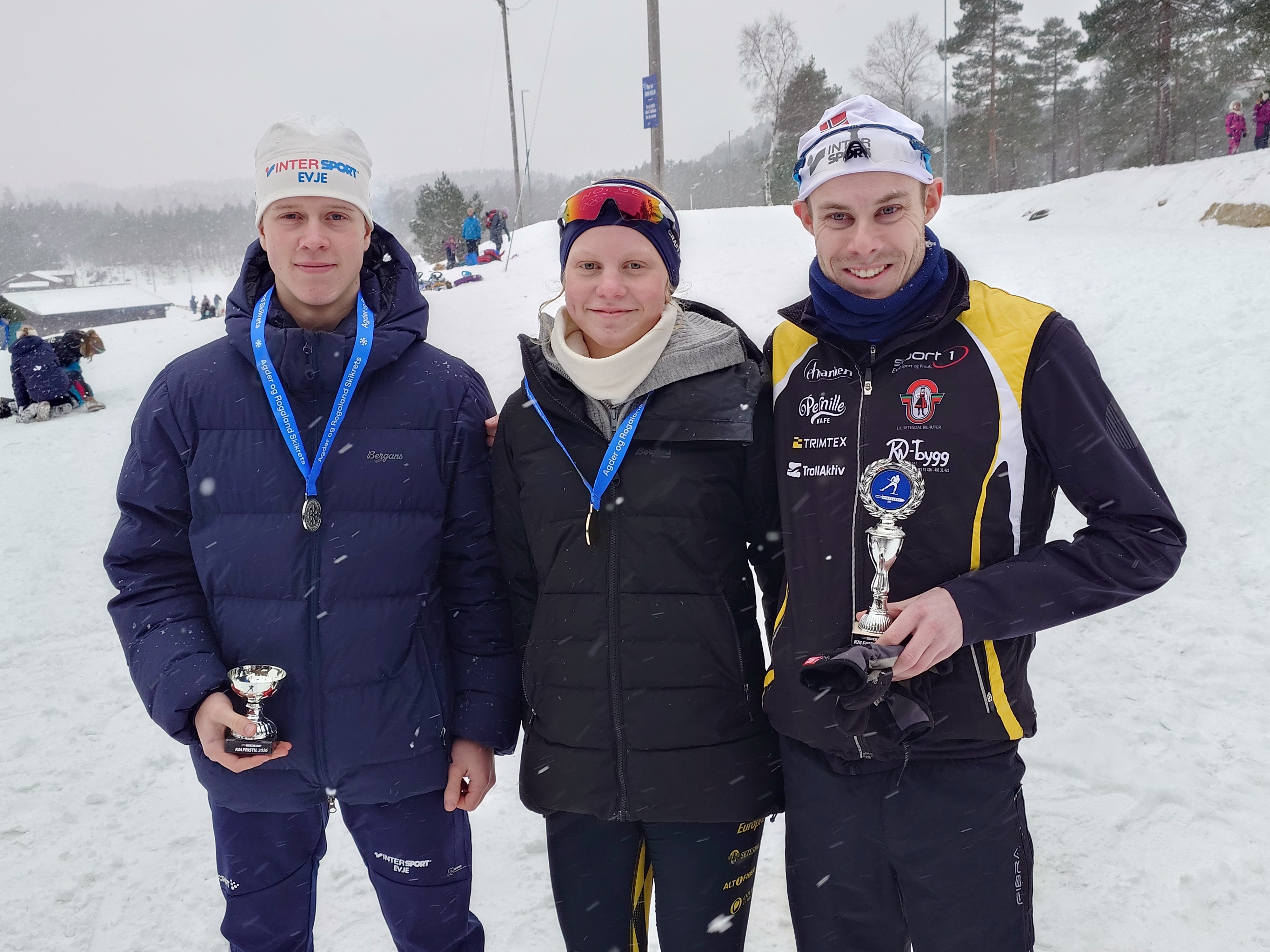 KM i langrenn på Sandrip - Otra tok 3 medaljer