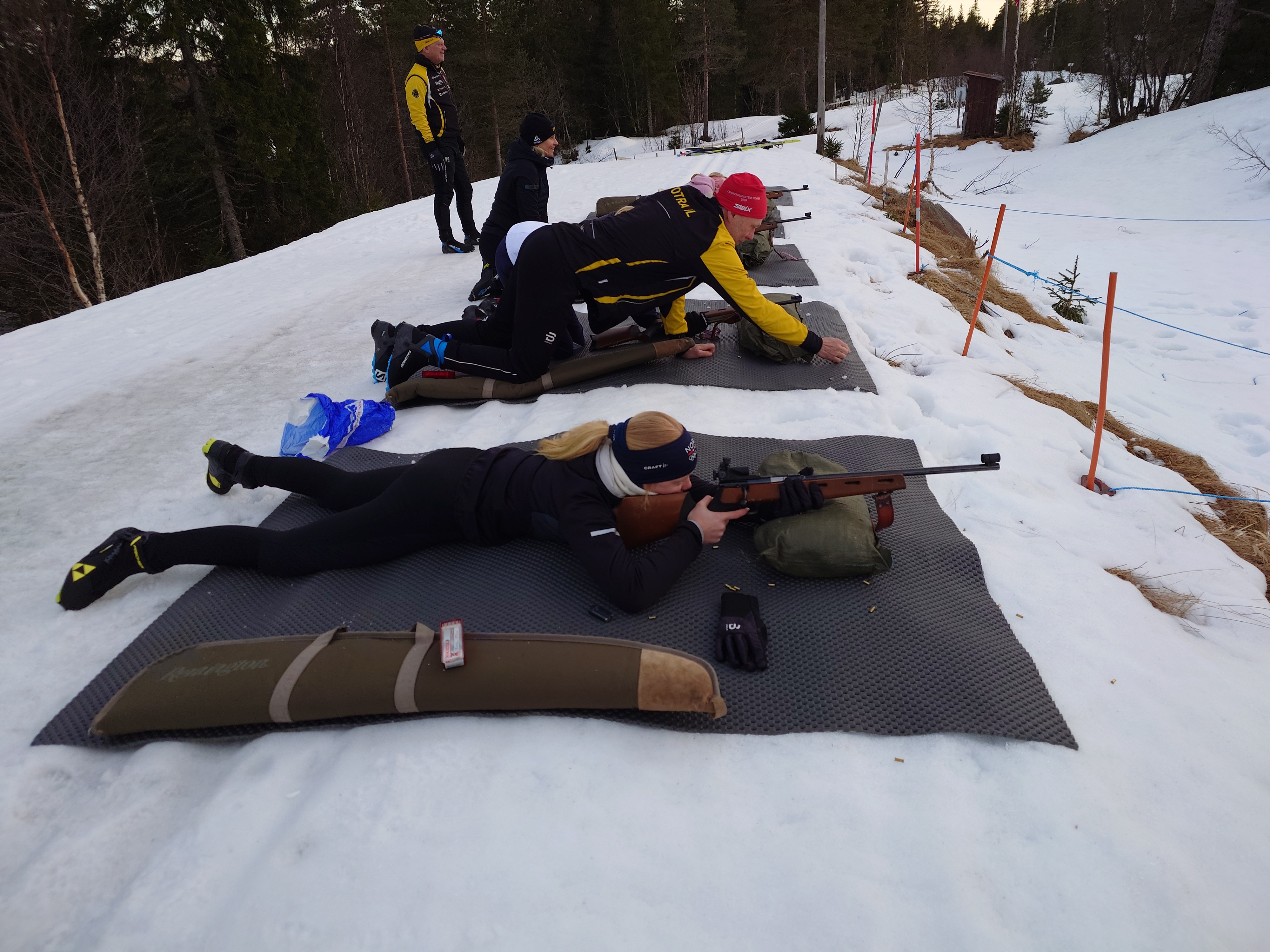 Trenings avslutning på skytebanen 