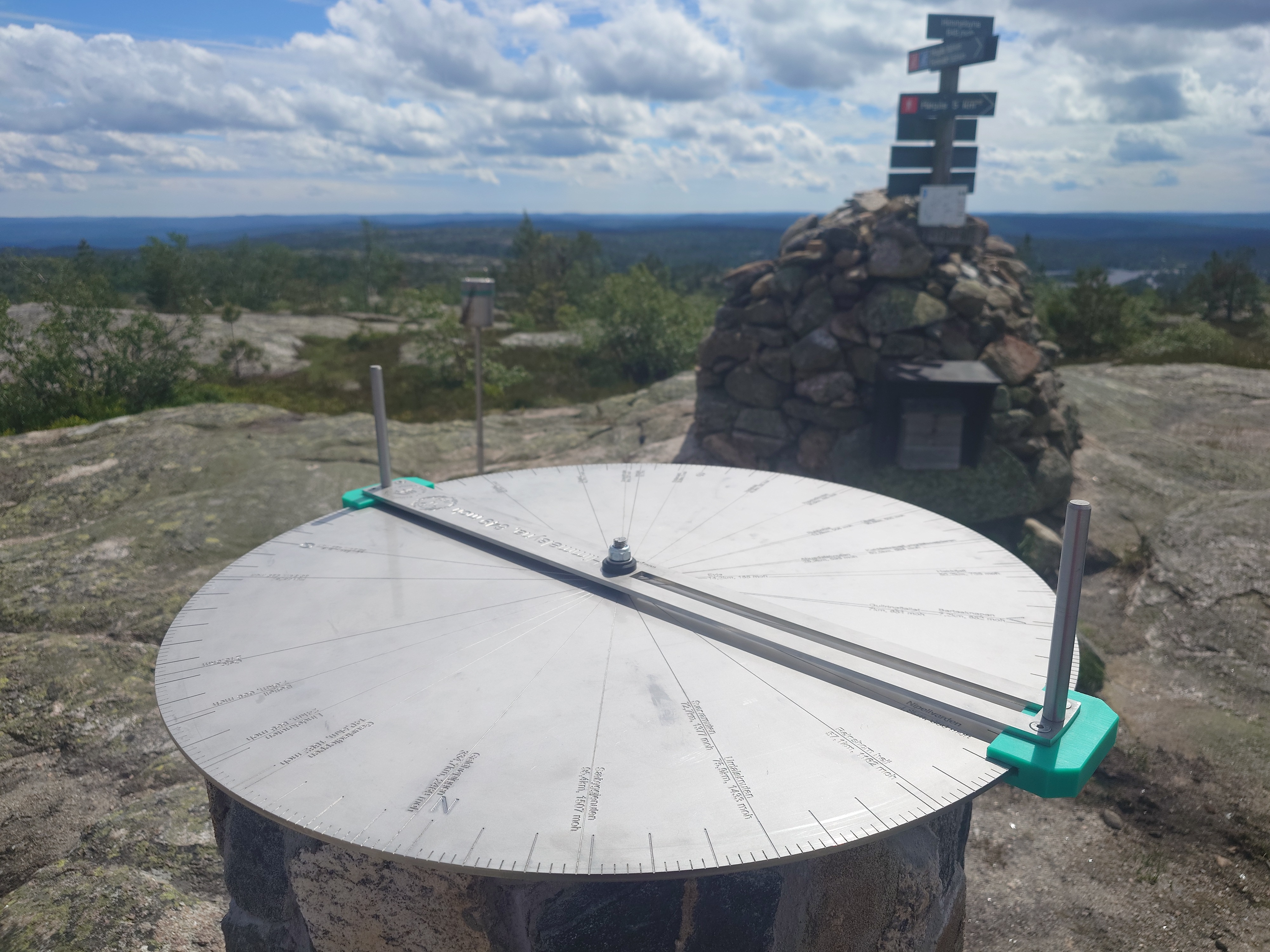 Sikteskive er på plass på Himmelsyna