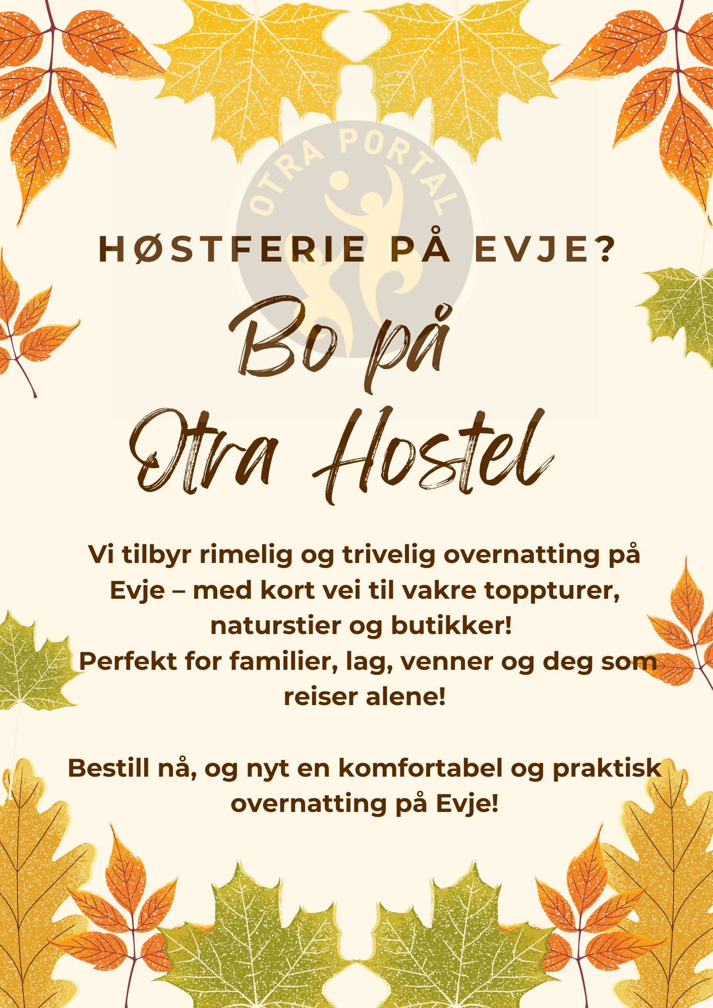 Bo hos oss i høstferien!