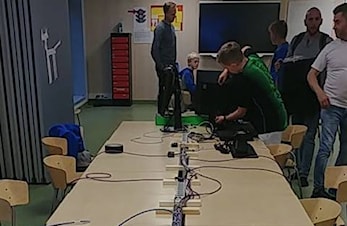 Klare for vår første trening :-)