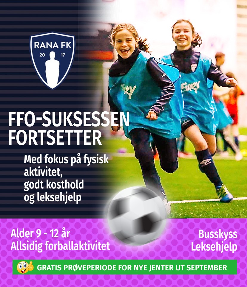 Nå er Rana FKs FFO klar for oppstart igjen