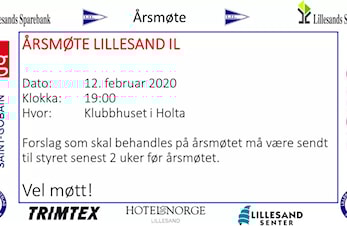 Årsmøte Lillesand Idrettslag