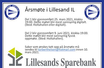 Årsmøte i Lillesand IL