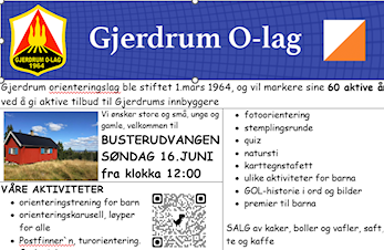 GJERDRUM O-LAG 60 ÅR
