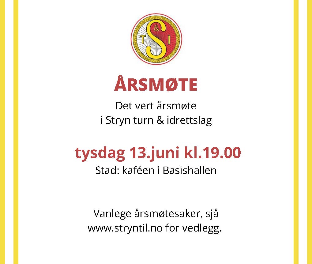 Årsmøte i Stryn T&I