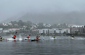 "Lobster race" gjennomført i ekte bergensvær
