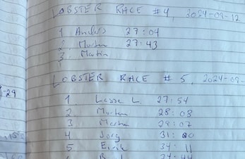 Lobster race #5, 19/9 2024