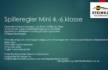Spilleregler 4.-6.klasse gutter på Egge