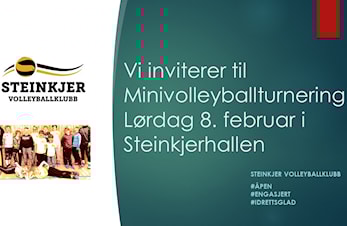 Minivolleyballturnering i Steinkjer