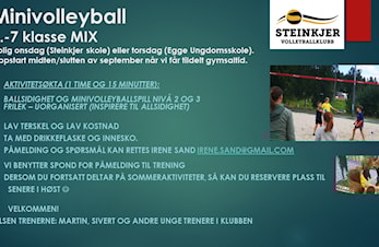 Minivolleyball for 5.-7. klasse