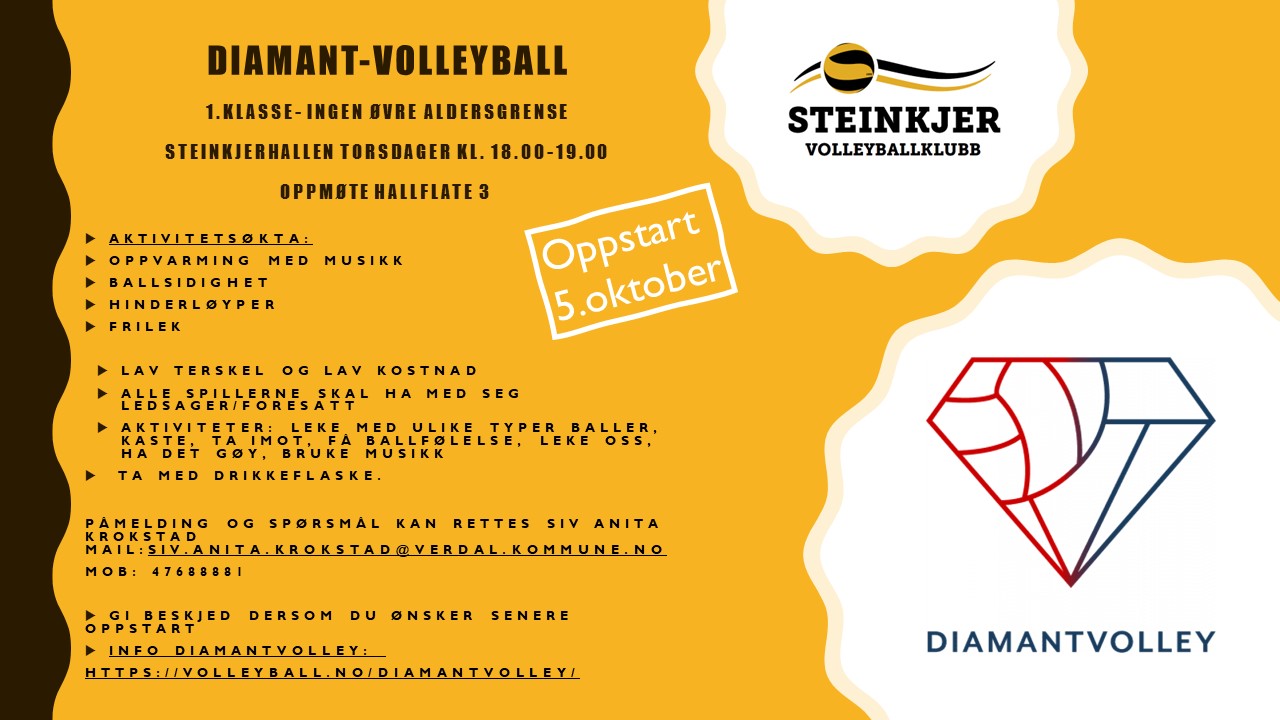 Oppstart Diamantvolleyball