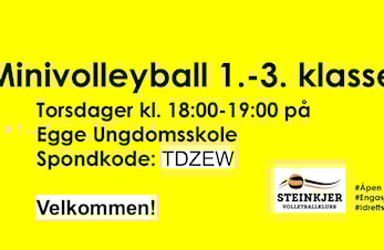 Minivolleyball 1.-3. klasse høsten 2024