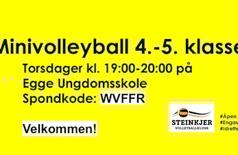 Minivolleyball 4.-5. klasse høsten 2024