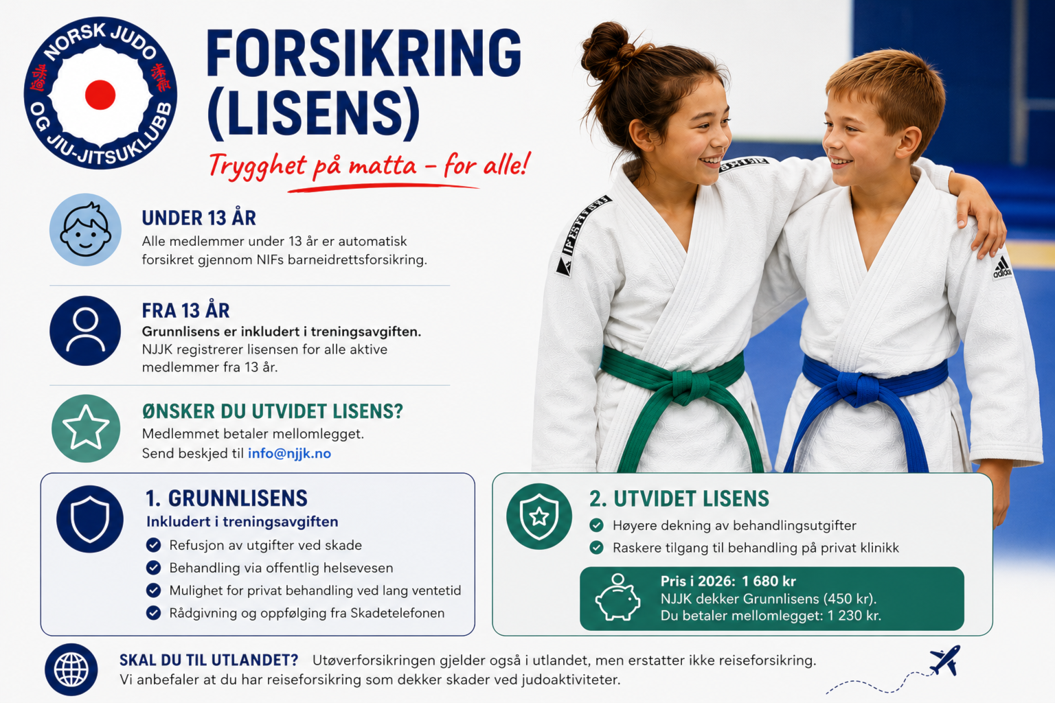 Image for JUDO - Informasjon om forsiking