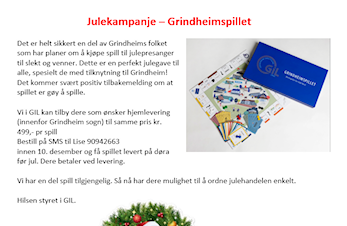 Julekampanje Grindheimspillet