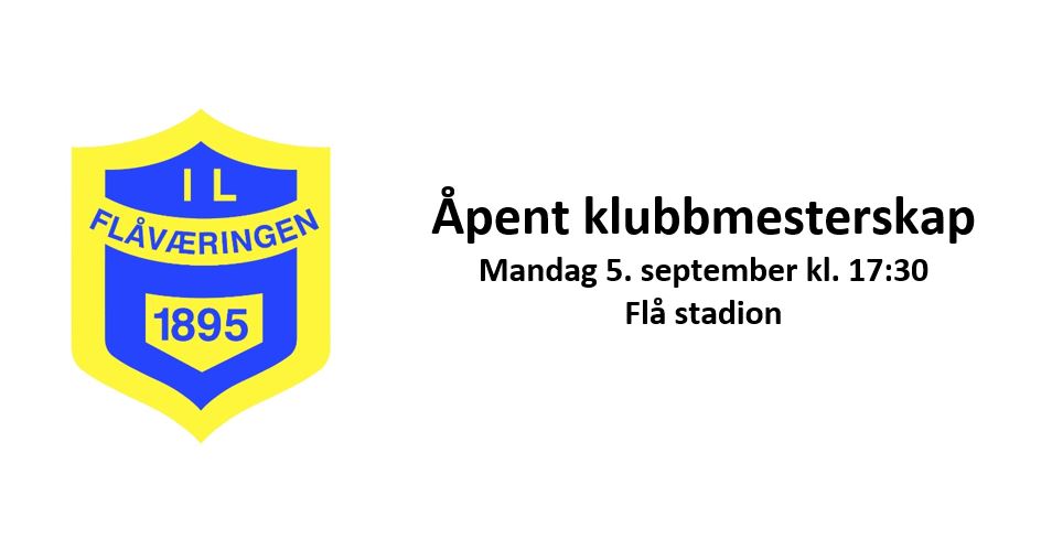 Åpent klubbmesterskap friidrett