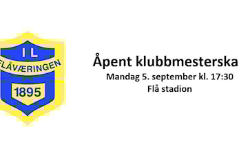 Åpent klubbmesterskap friidrett