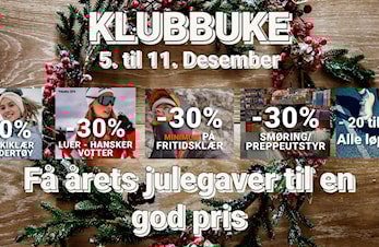 Klubbuke på Bull, Ski & Kajakk - Få årets julegaver til en god pris!