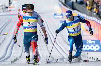 Håvard Moseby spurtslo Dario Cologna på 5 mila i kollen i helgen!!