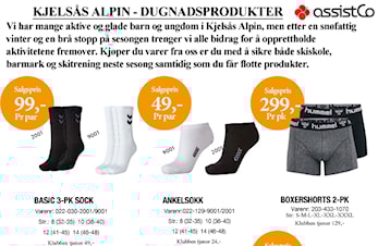 KJELSÅS ALPIN - DUGNADSPRODUKTER