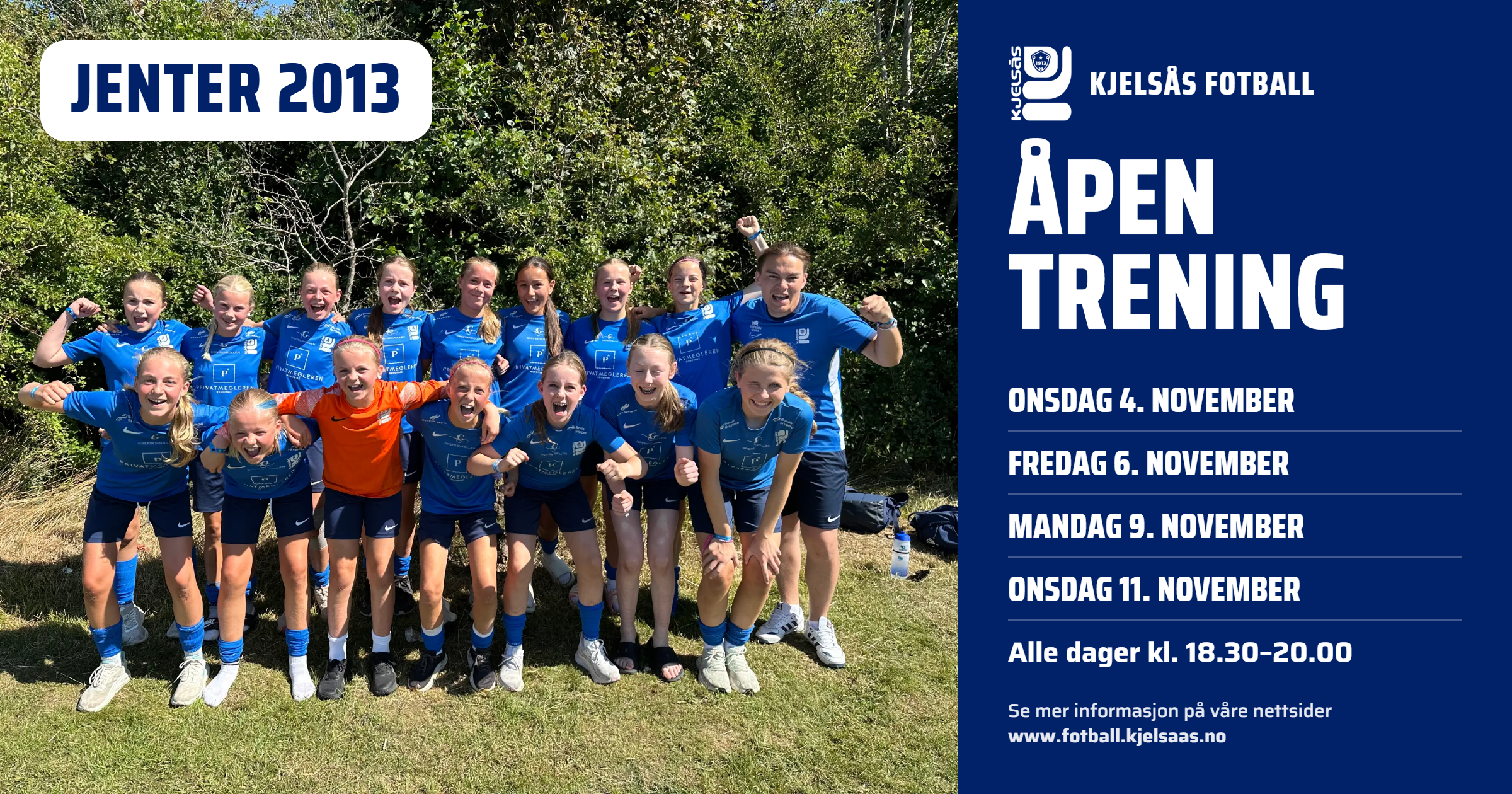 Åpen trening jenter 2013