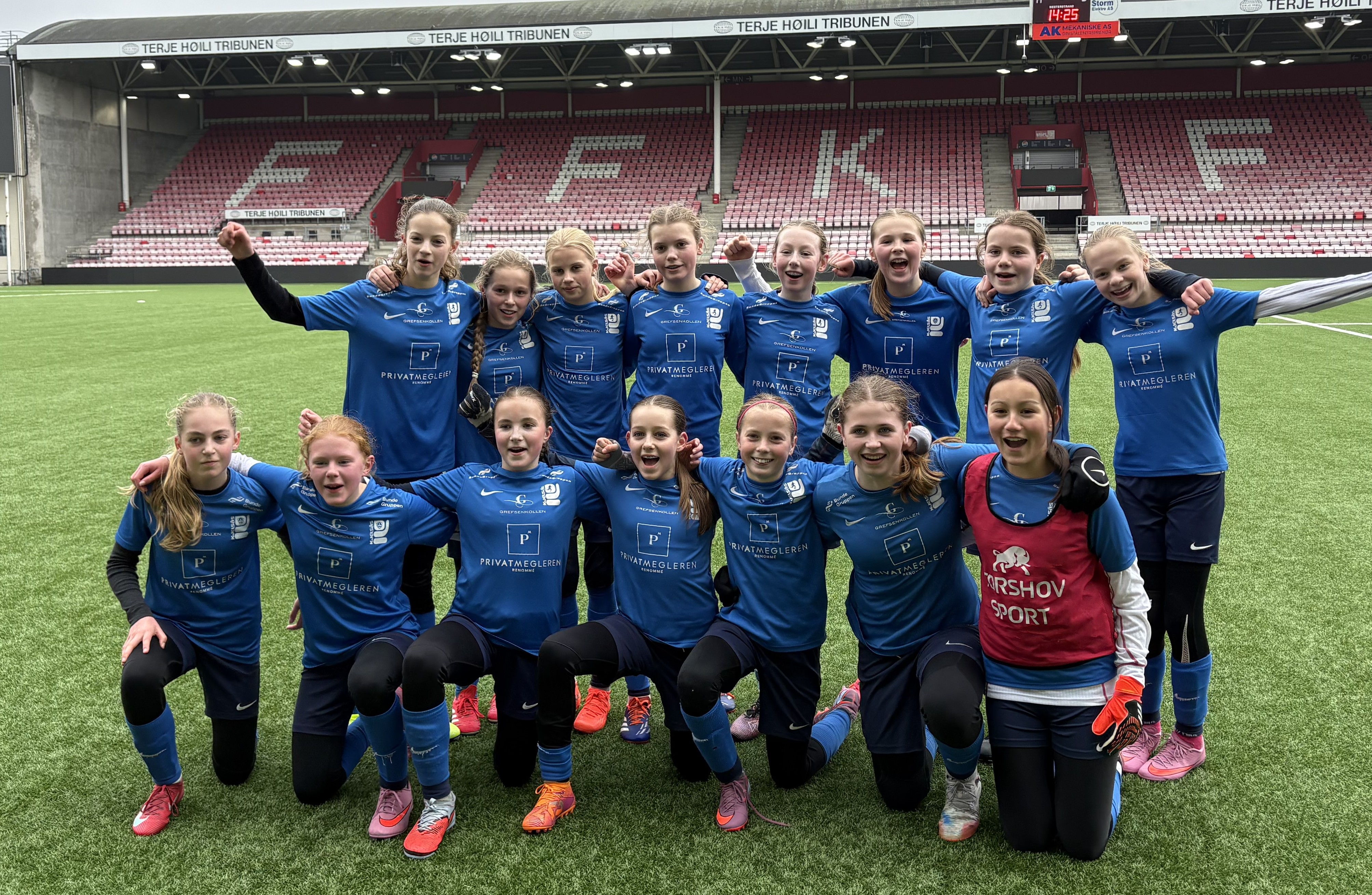 Jenter 13 år i fin utvikling - sterk prestasjon mot Fredrikstad