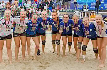 NYE NORGESMESTERE I BEACHHÅNDBALL