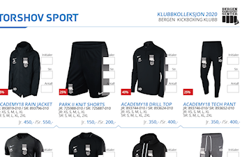 AVTALE MED TORSHOV SPORT - KLUBB KLÆR