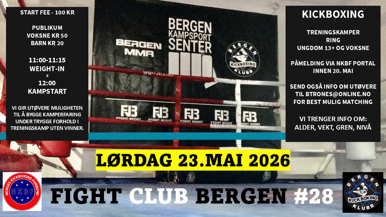 Image for FIGHT CLUB BERGEN #28 - 23 MAI