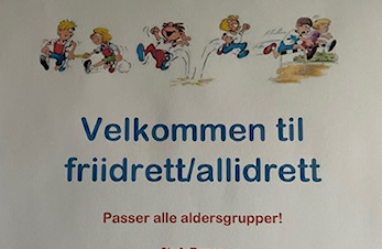 Velkommen tilfriidrett/allidrett