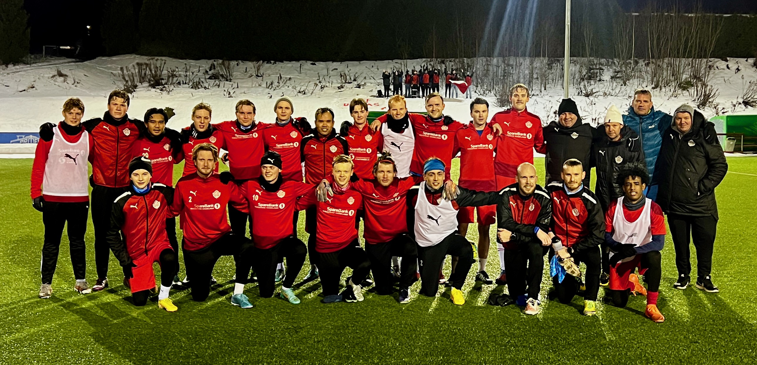 Helt i hundre fra første trening