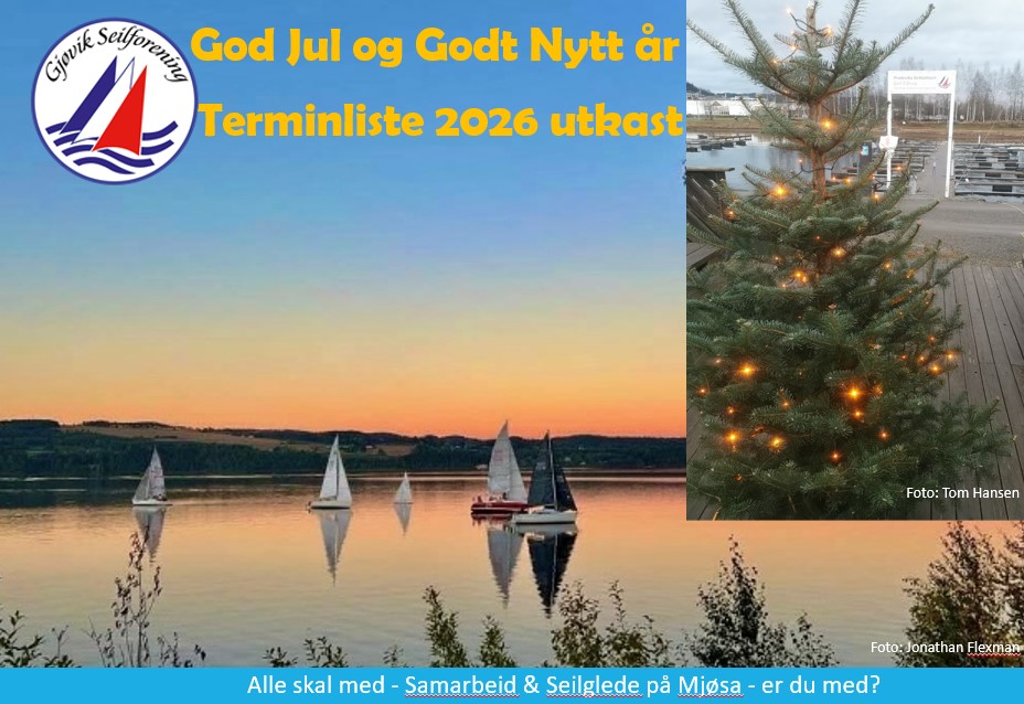 Julehilsen fra styret med tentativ terminliste 2026