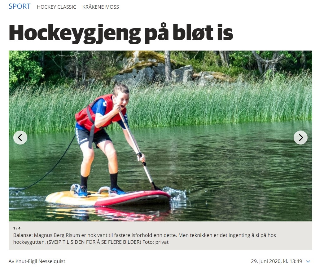Kråkene Moss i lokalavisene