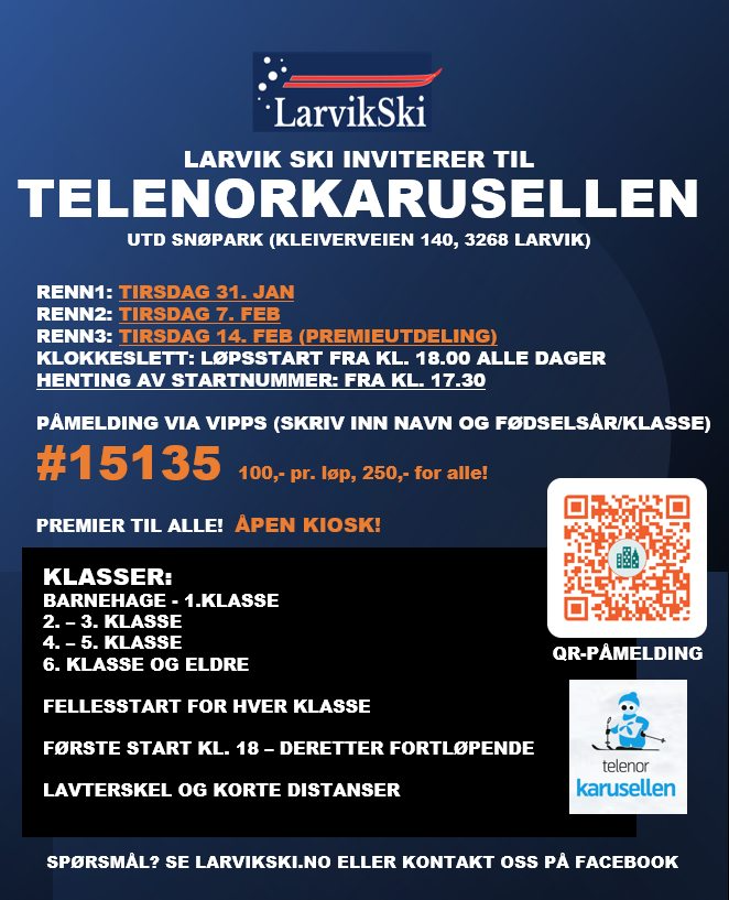 BARNESKIRENN OG TELENORKARUSELLEN 2023